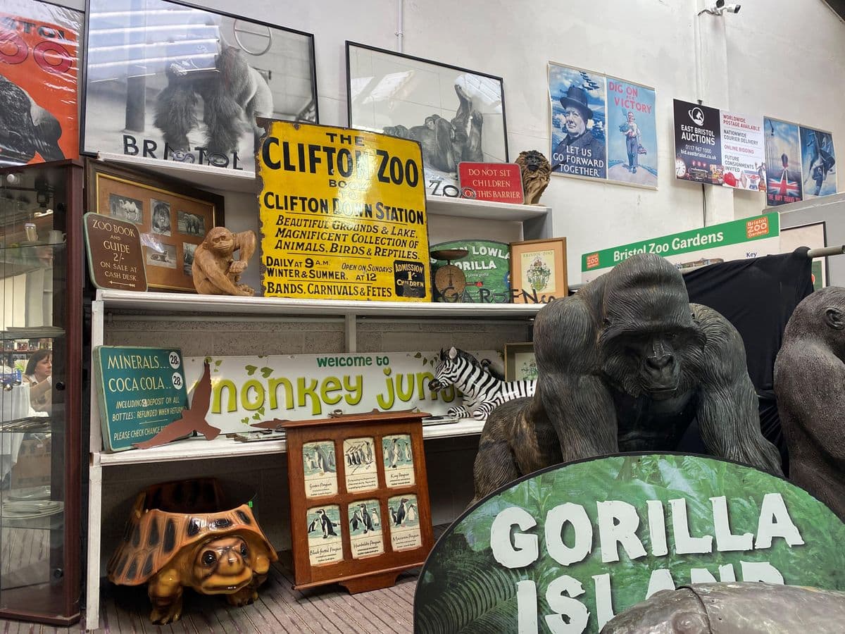 A collection of signage from Bristol Zoo Gardens